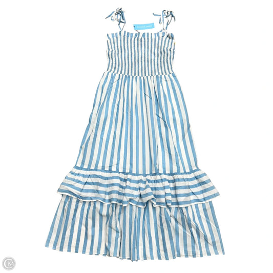 Dress Casual Maxi By Draper James In Blue & White, Size: Xs