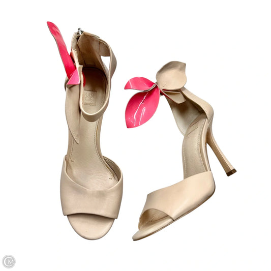 Sandals Heels Stiletto By Louise Et Cie In Tan, Size: 7