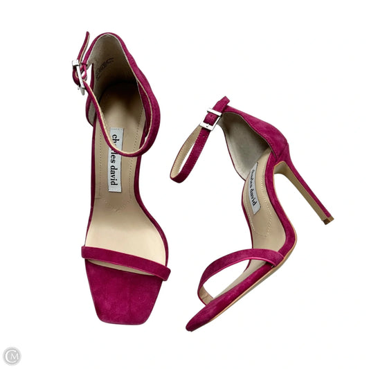 Sandals Heels Stiletto By Charles David In Purple, Size: 7