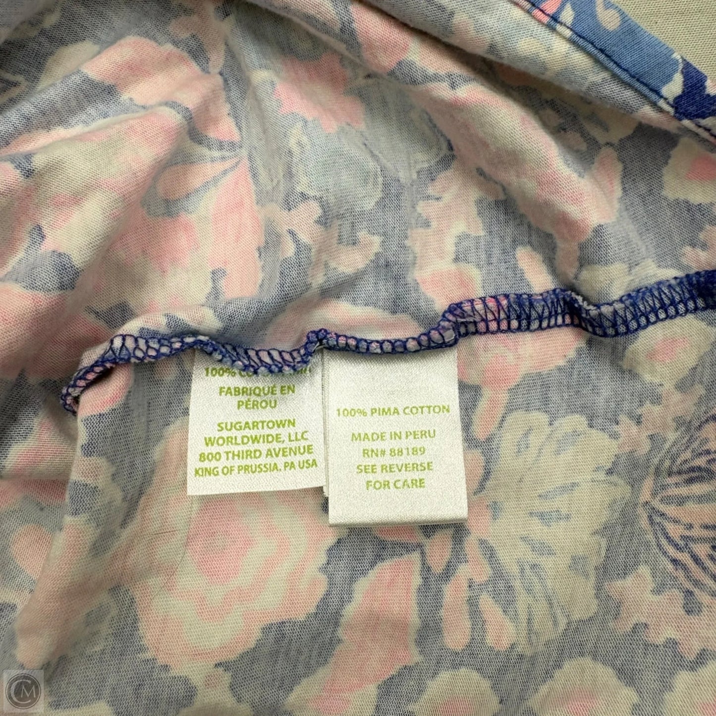 Dress Designer By Lilly Pulitzer In Blue & Pink, Size: Xl