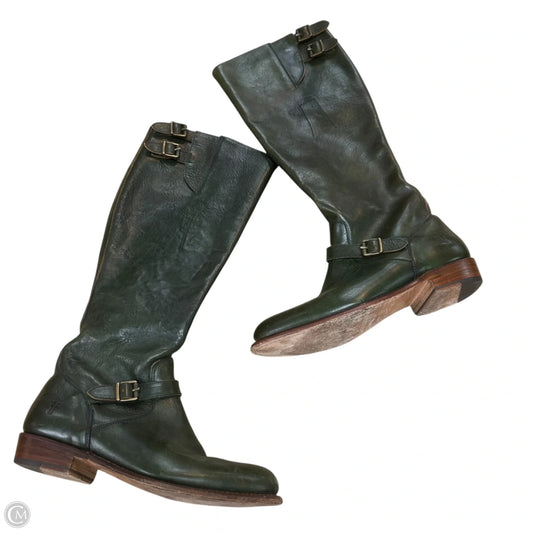 Boots Designer By Frye In Green, Size: 9