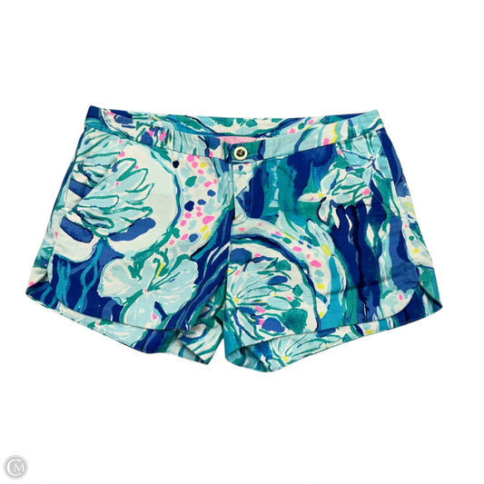 Shorts Designer By Lilly Pulitzer In Blue & White, Size: 0