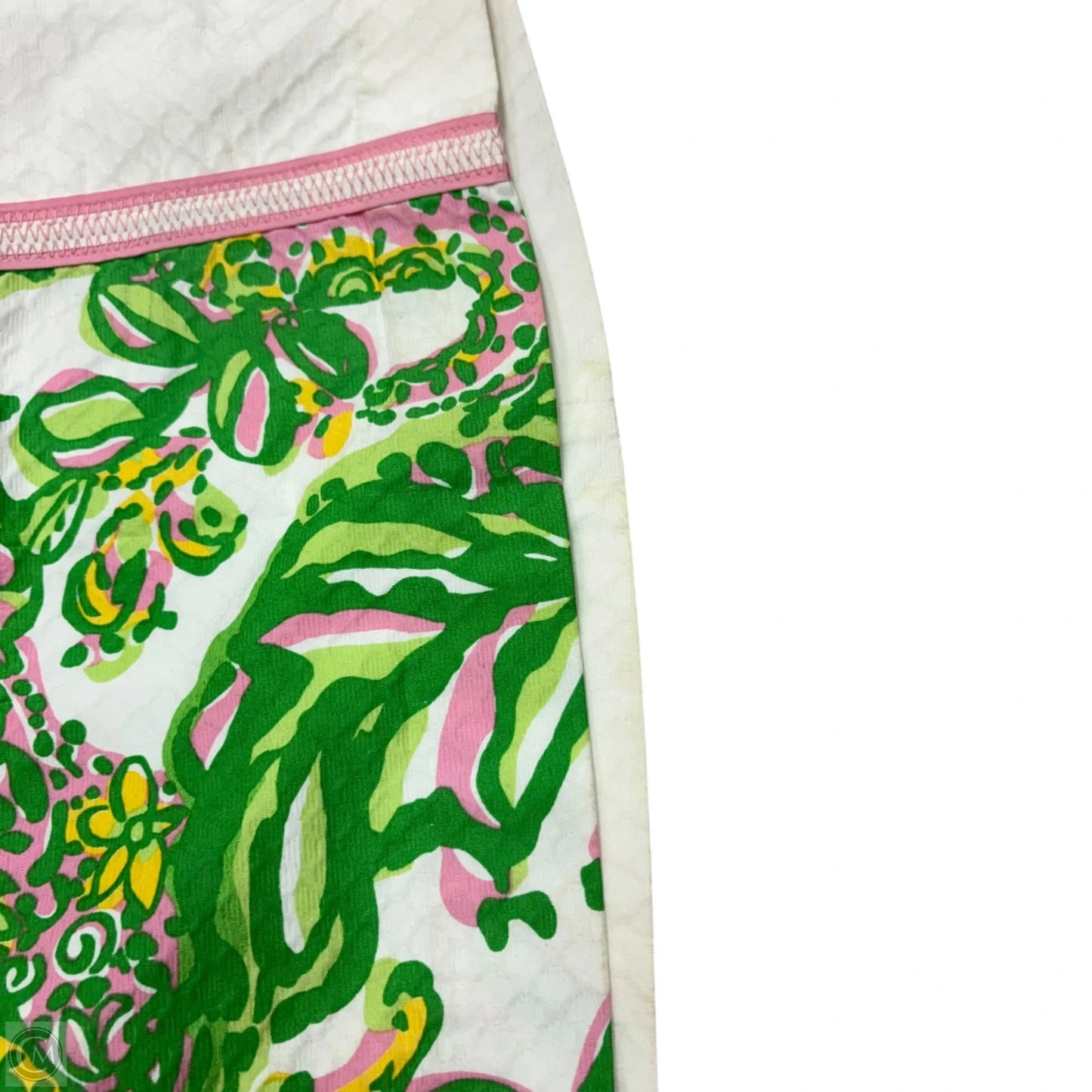 Skirt Designer By Lilly Pulitzer In Green & White, Size: 4
