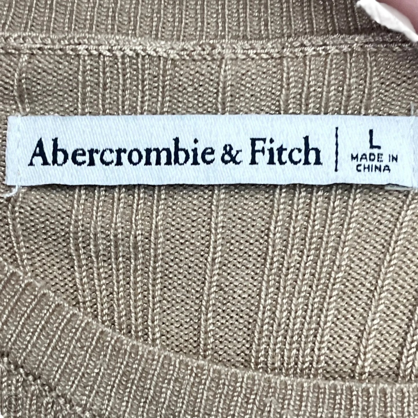 Dress Casual Midi By Abercrombie And Fitch In Tan, Size: L