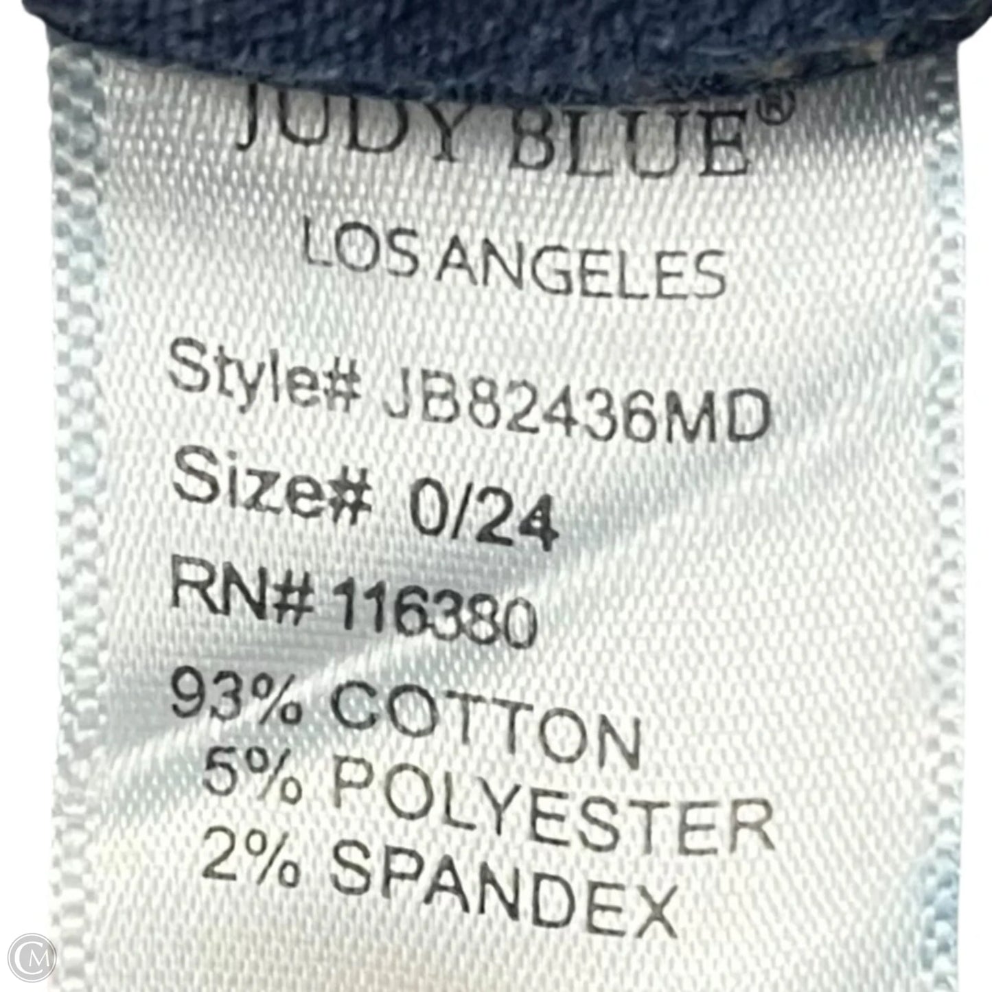 Jeans Straight By Judy Blue In Blue Denim, Size: 0