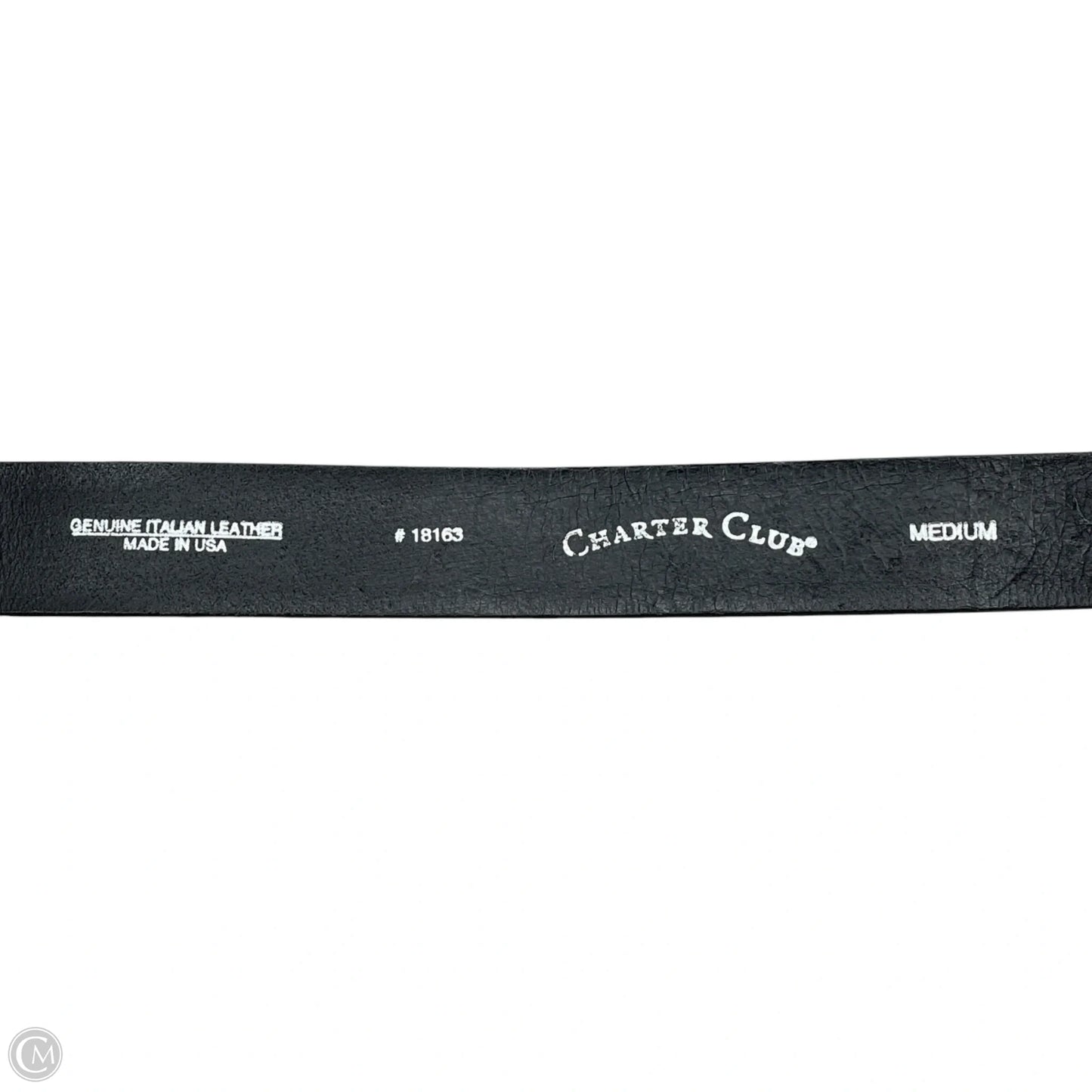 Belt Leather By Charter Club, Size: Medium