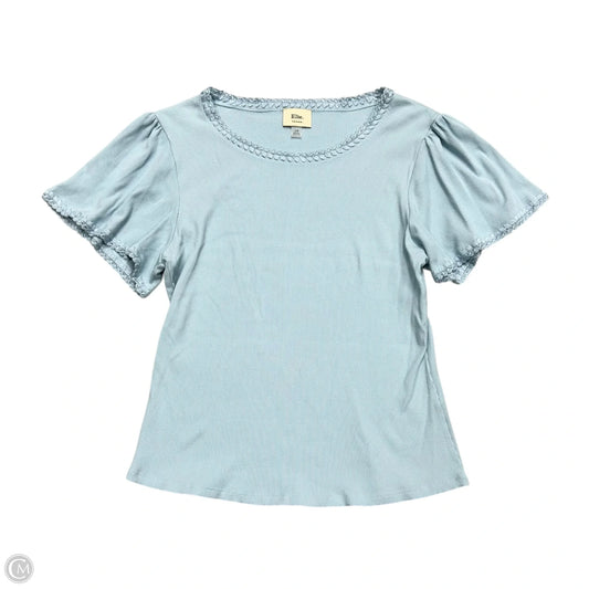 Top Short Sleeve By Elie Tahari In Blue, Size: L