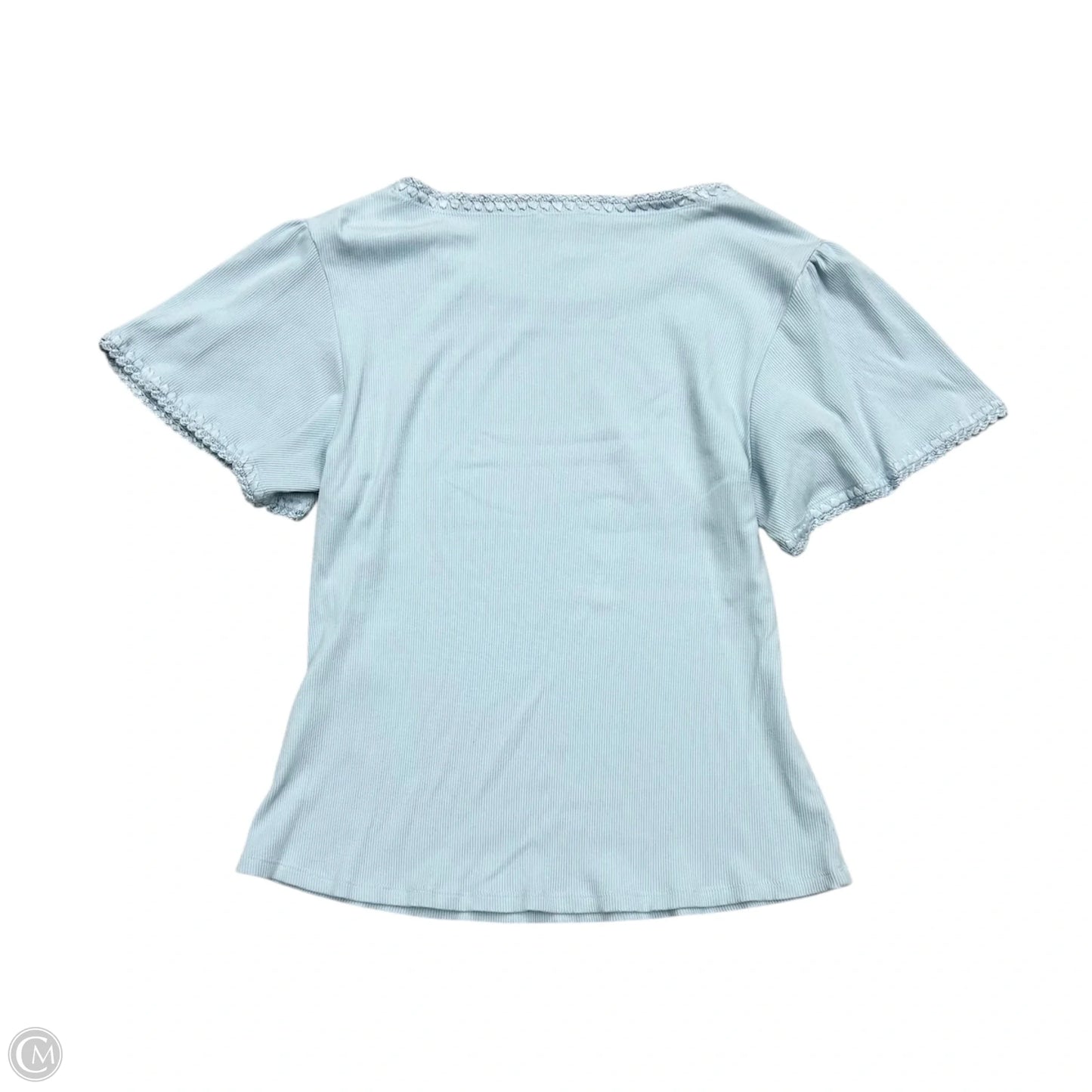 Top Short Sleeve By Elie Tahari In Blue, Size: L