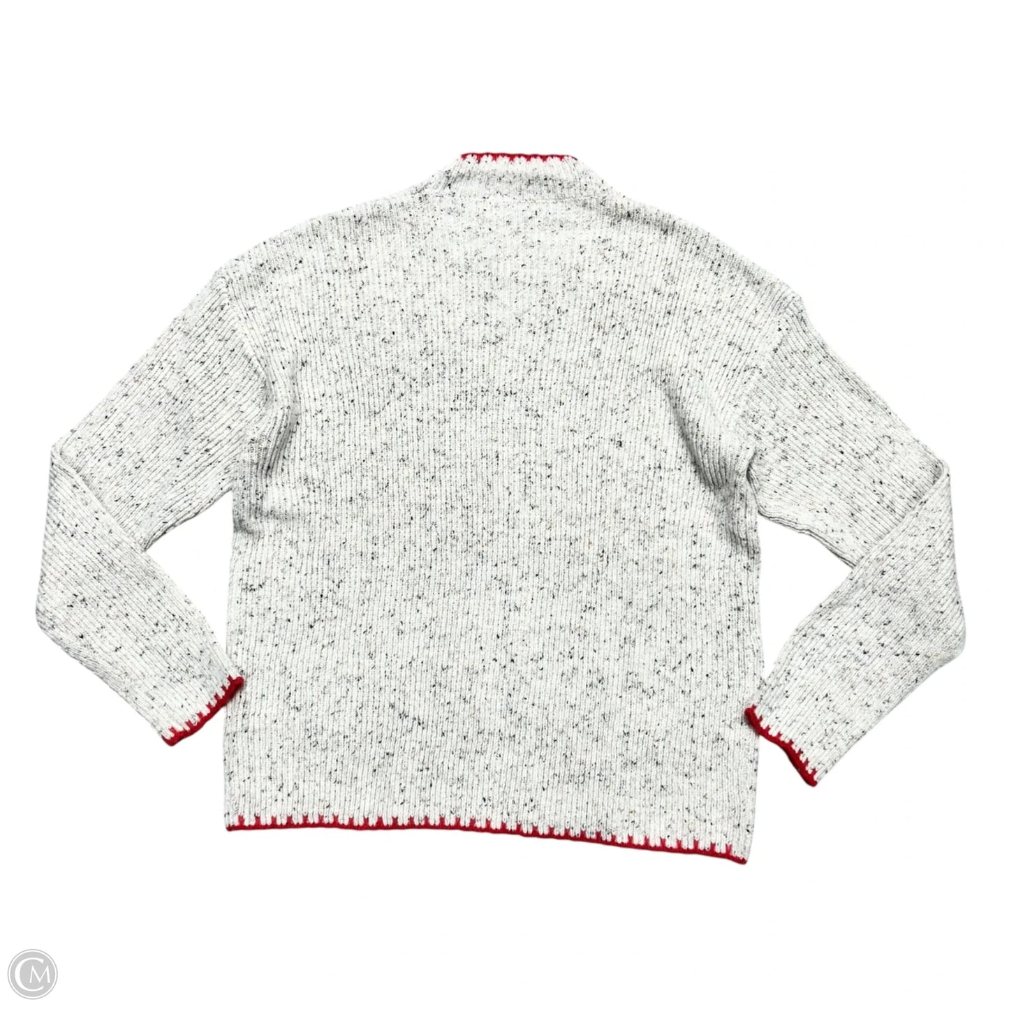 Sweater By Miss Sparkling In Grey & Red, Size: Xl