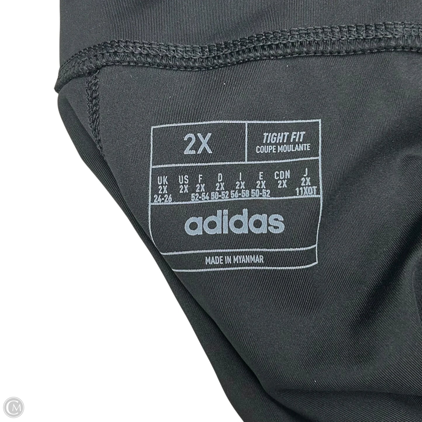 Athletic Leggings Capris By Adidas In Black, Size: 2x