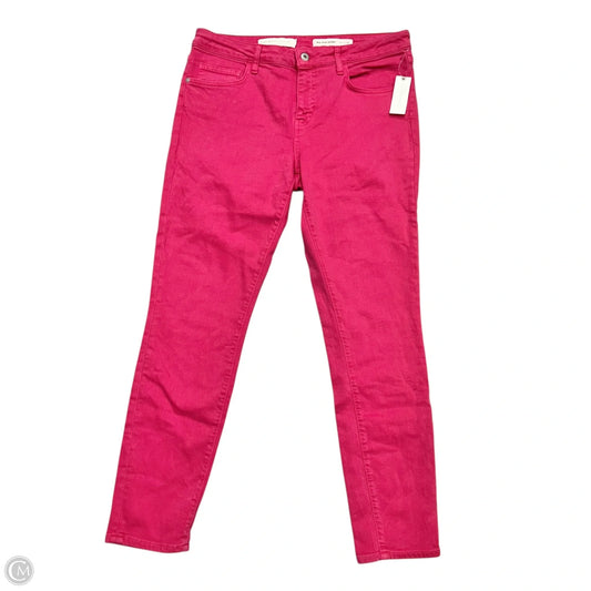 Jeans Skinny By Pilcro In Pink Denim, Size: 12