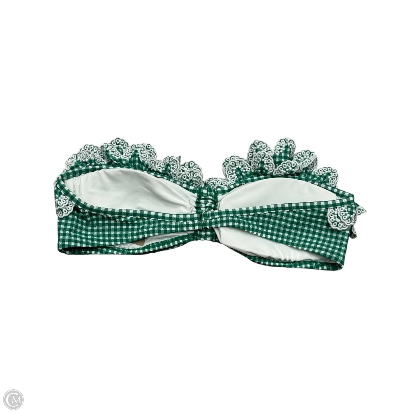 Swimsuit Top By J. Crew In Green & White, Size: L