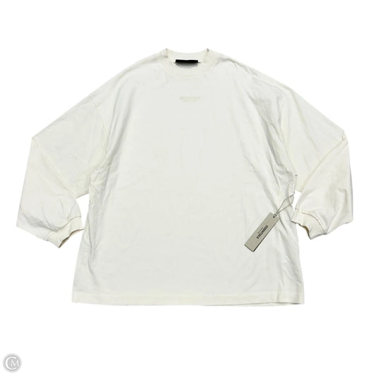 Top Long Sleeve By Essentials Fear Of God In Cream, Size: S