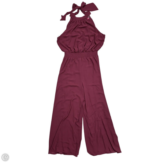Jumpsuit By Vince Camuto In Maroon, Size: Xl