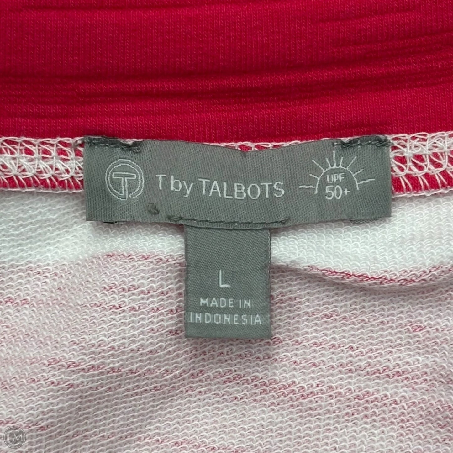 Top Long Sleeve By Talbots In Striped Pattern, Size: L