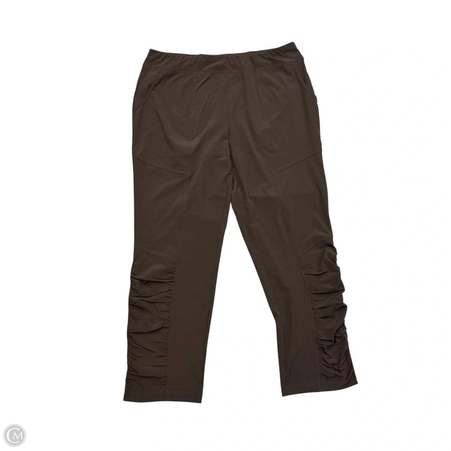 Athletic Pants By Chicos In Brown, Size: L