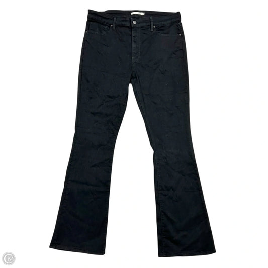 Jeans Boot Cut By Levis In Black Denim, Size: 18