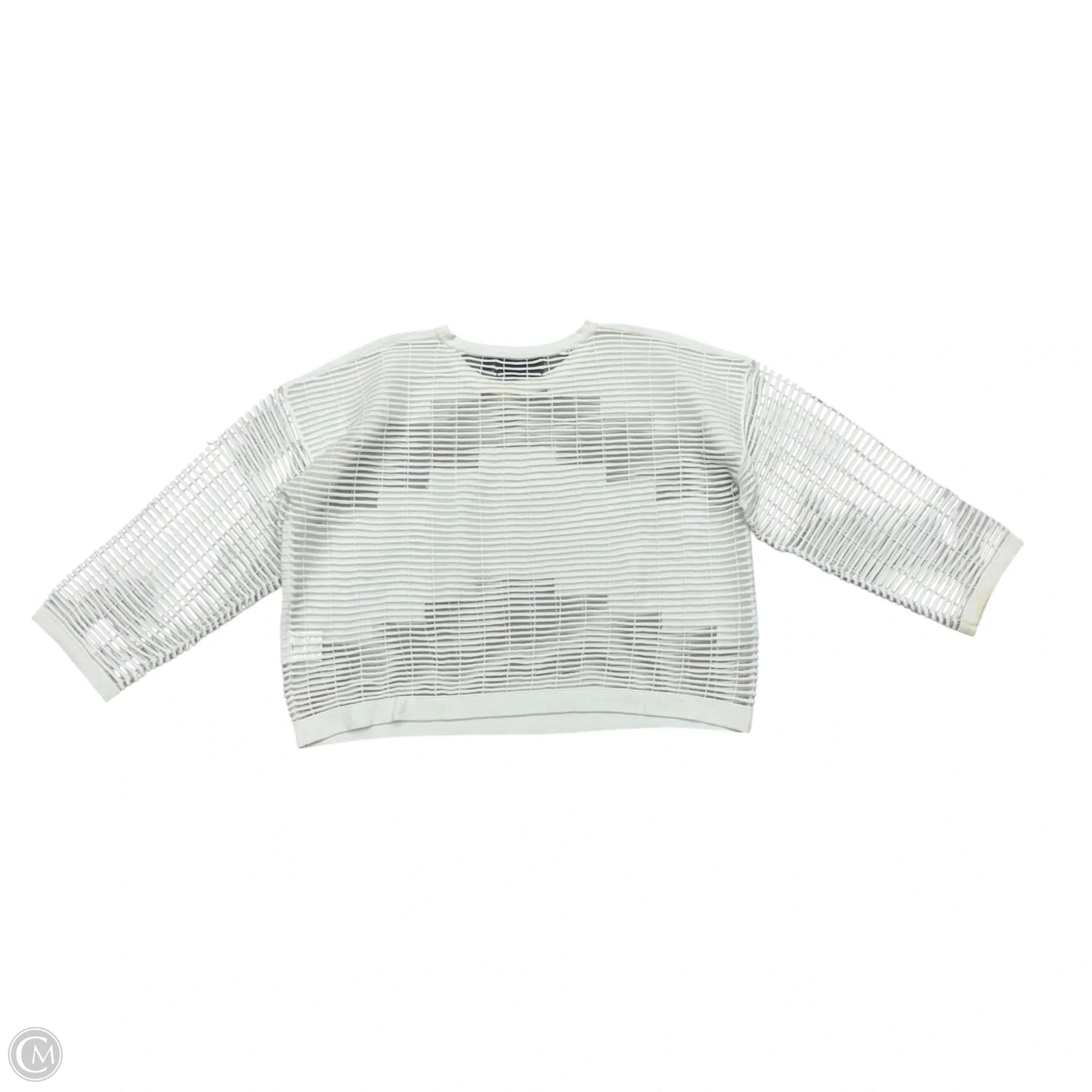 Top 3/4 Sleeve By P Luca In White, Size: Xl