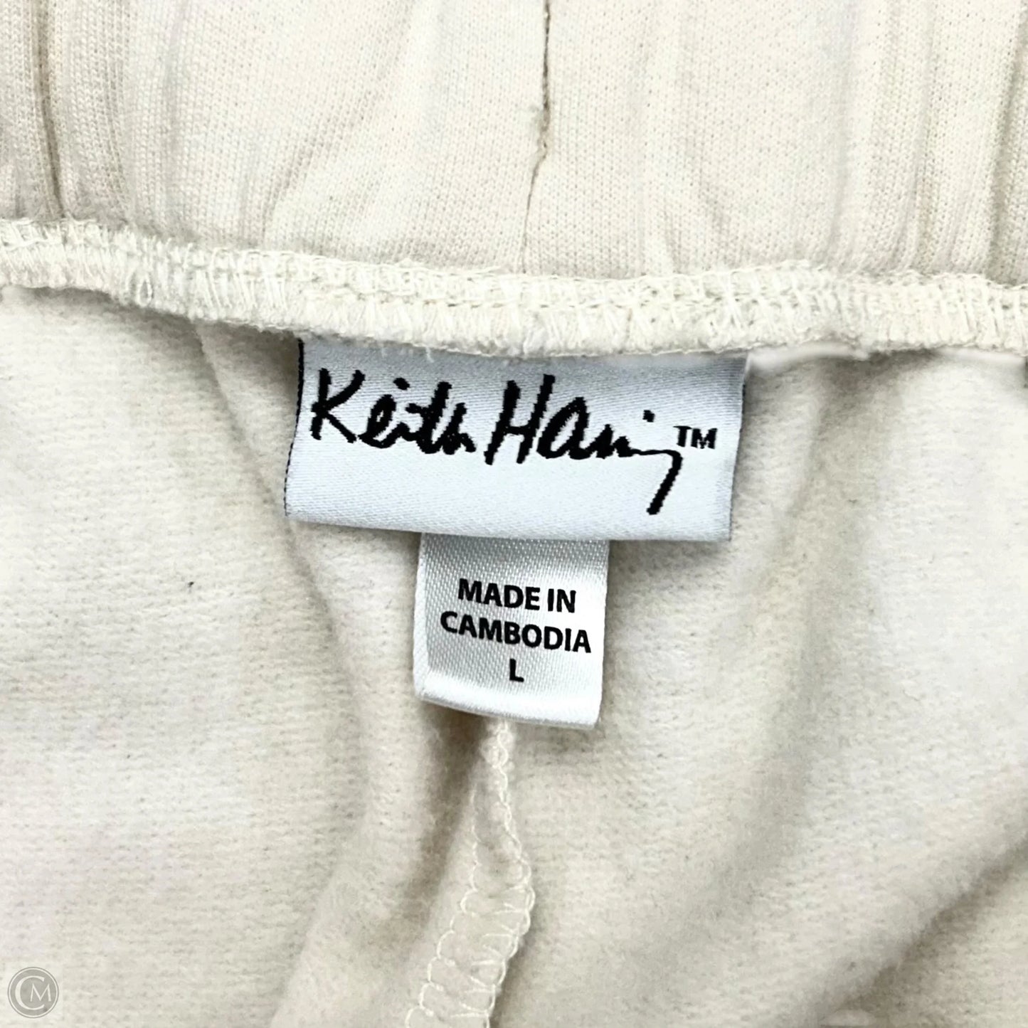 Pants Joggers By Keith Haring In Cream, Size: L