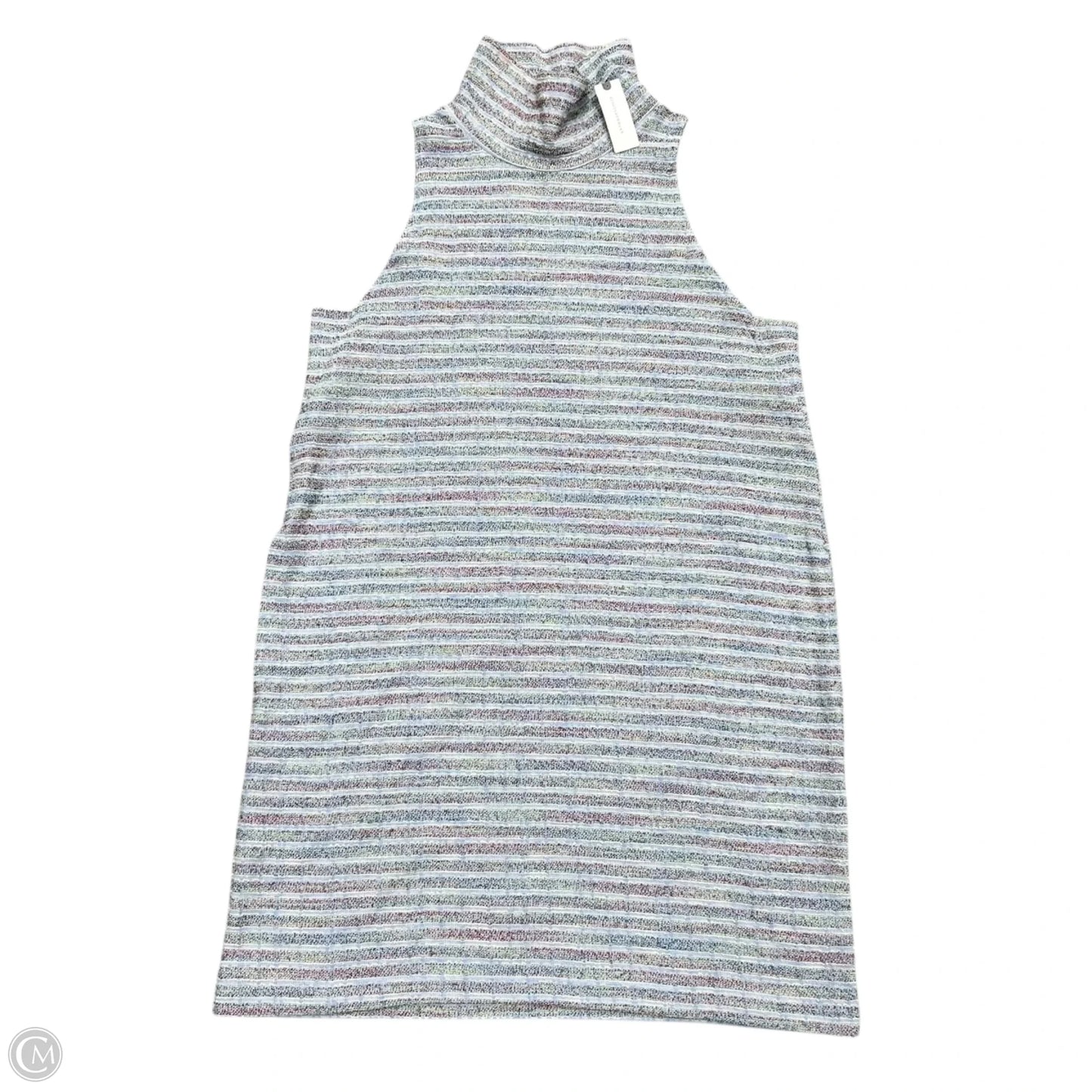 Dress Casual Short By Anthropologie In Blue & White, Size: L