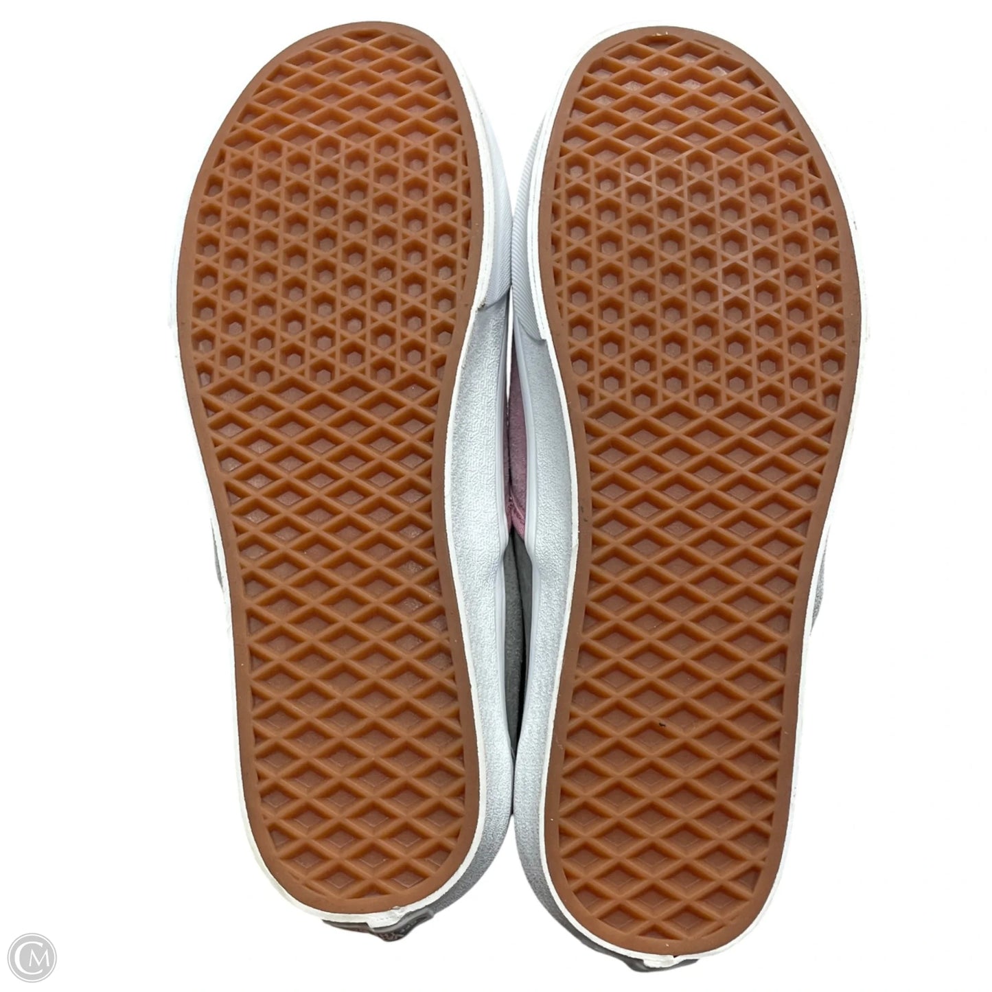 Shoes Sneakers By Vans In Grey & Pink, Size: 11