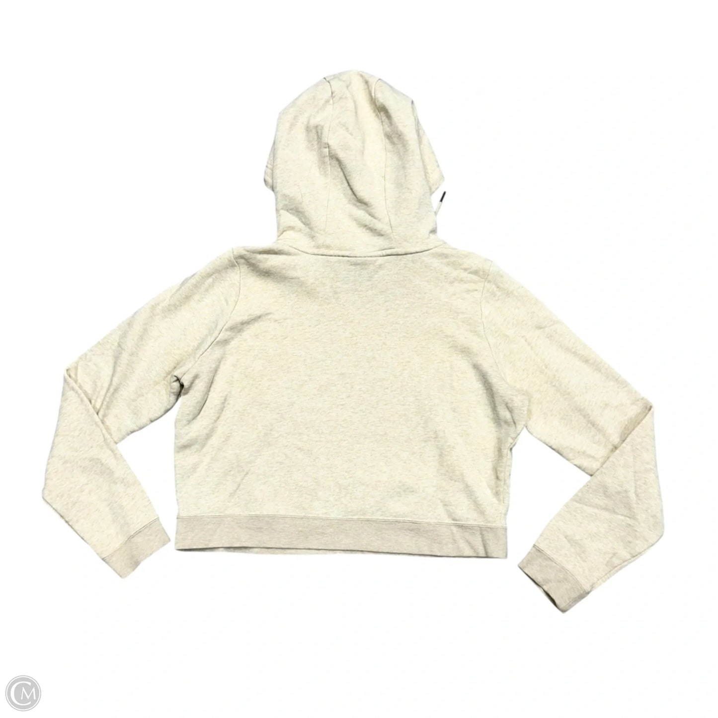 Athletic Sweatshirt Hoodie By Nike Apparel In Cream, Size: L