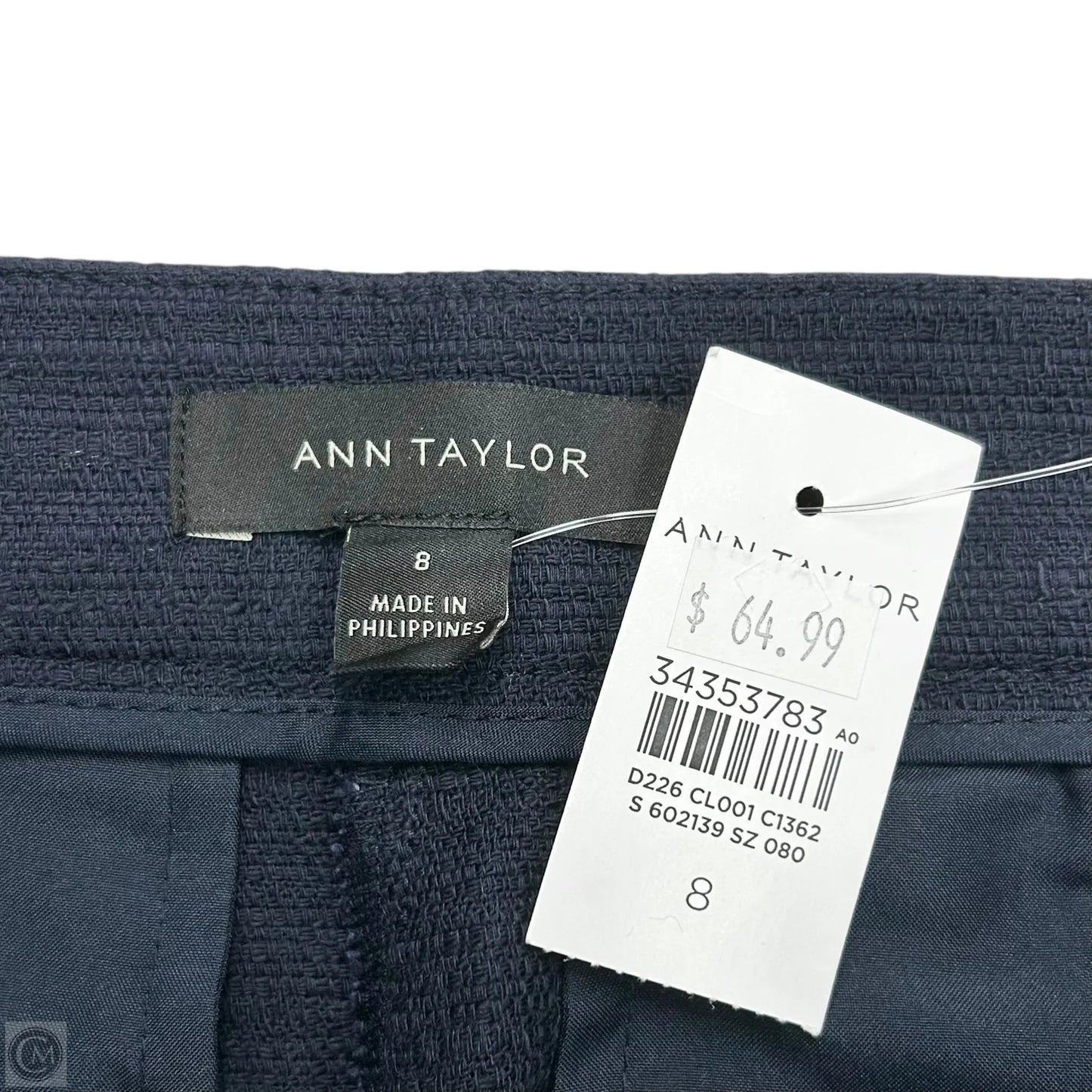 Shorts By Ann Taylor In Navy, Size: 8
