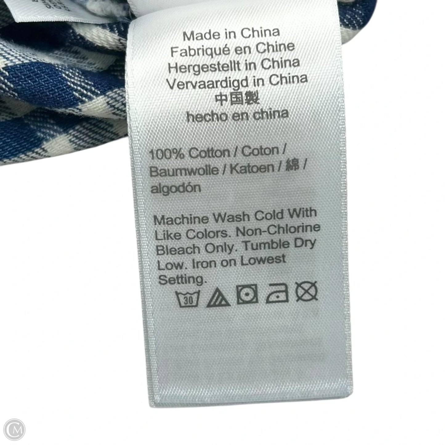 Top Short Sleeve By J. Crew In Blue & White, Size: S