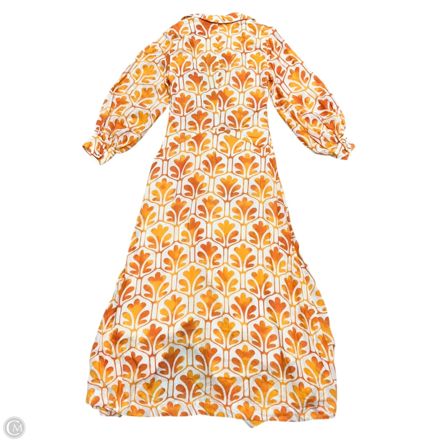 Dress Casual Maxi By Maeve In Orange & White, Size: Xs