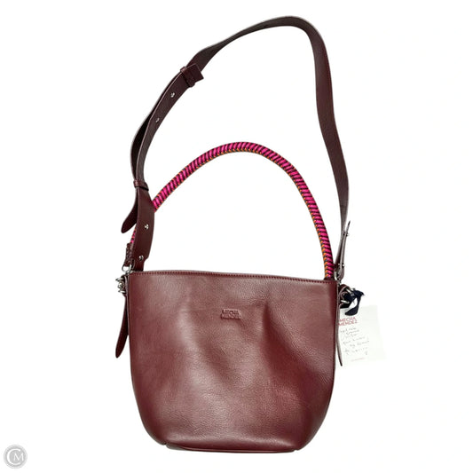 Handbag Leather By Mecha Mendez, Size: Medium