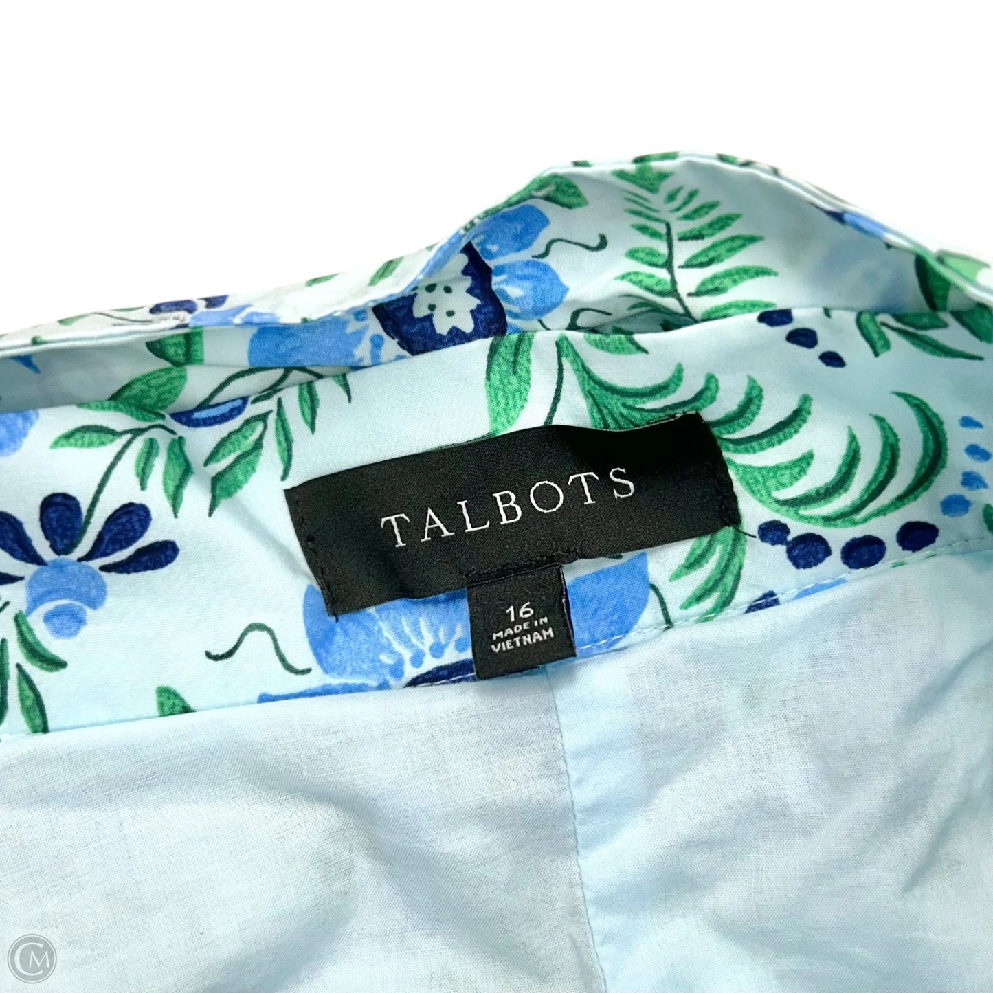 Skirt Maxi By Talbots In Blue & Green, Size: 16