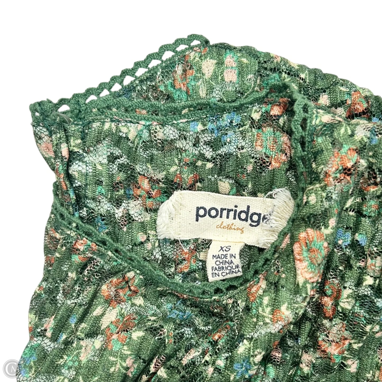 Top Short Sleeve By Porridge In Green, Size: Xs