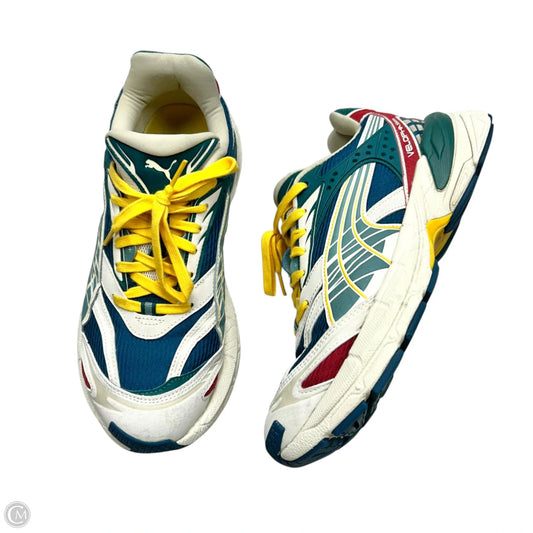 Shoes Athletic By Puma In Cream & Green, Size: 11