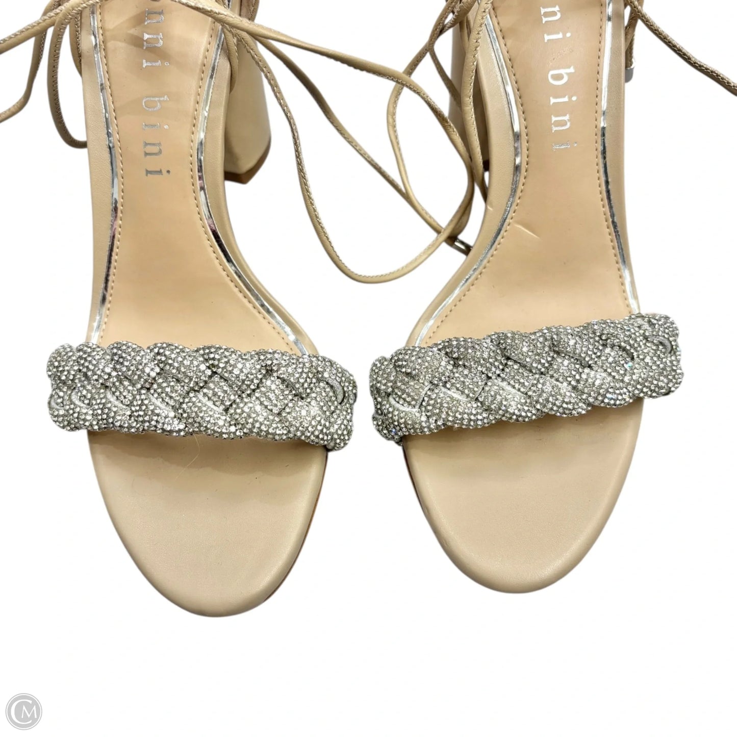 Sandals Heels Block By Gianni Bini In Tan, Size: 8.5