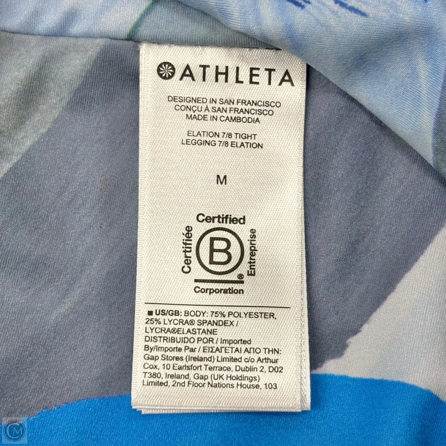 Athletic Leggings Capris By Athleta In Blue, Size: M