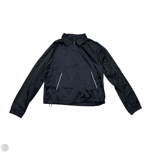 Athletic Jacket By Lululemon In Black, Size: M