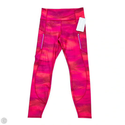 Athletic Leggings By Athleta In Pink & Purple, Size: M