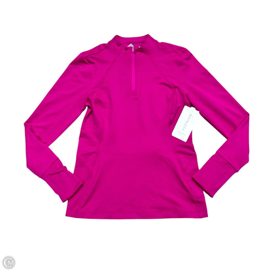 Athletic Top Long Sleeve Collar By Athleta In Pink, Size: M