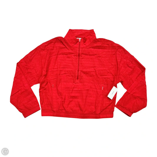 Athletic Jacket By Spanx In Red, Size: M