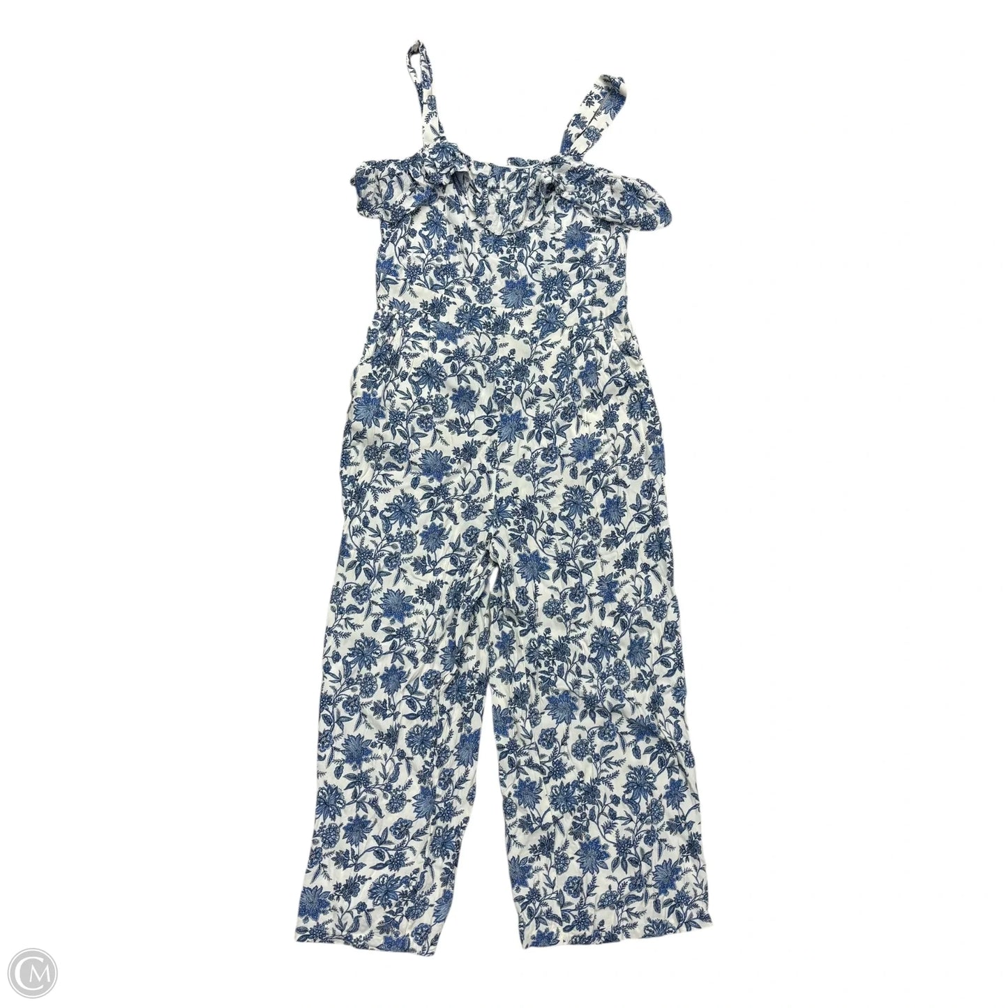 Jumpsuit By Loft In Blue & White, Size: S
