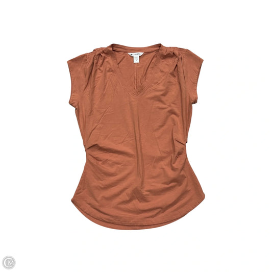 Athletic Top Short Sleeve By Athleta In Orange, Size: M