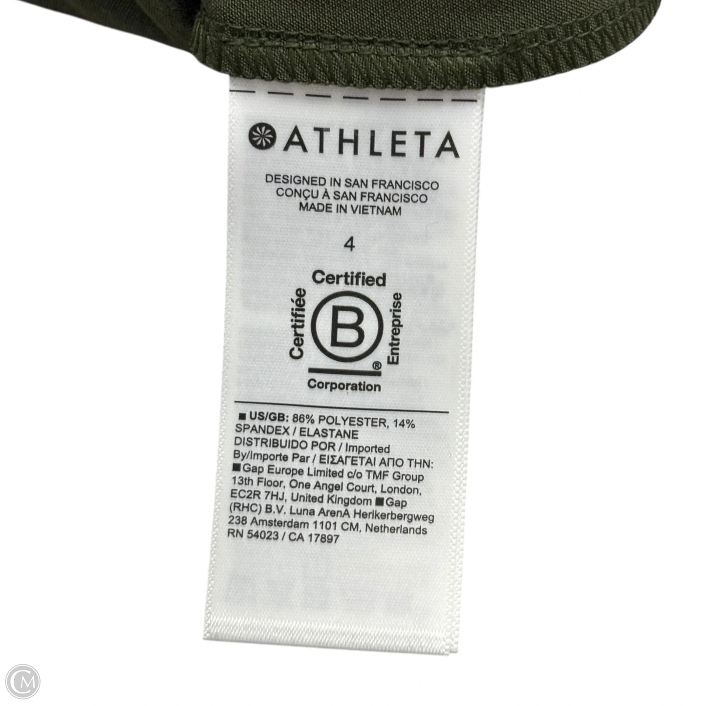 Athletic Pants By Athleta In Green, Size: S