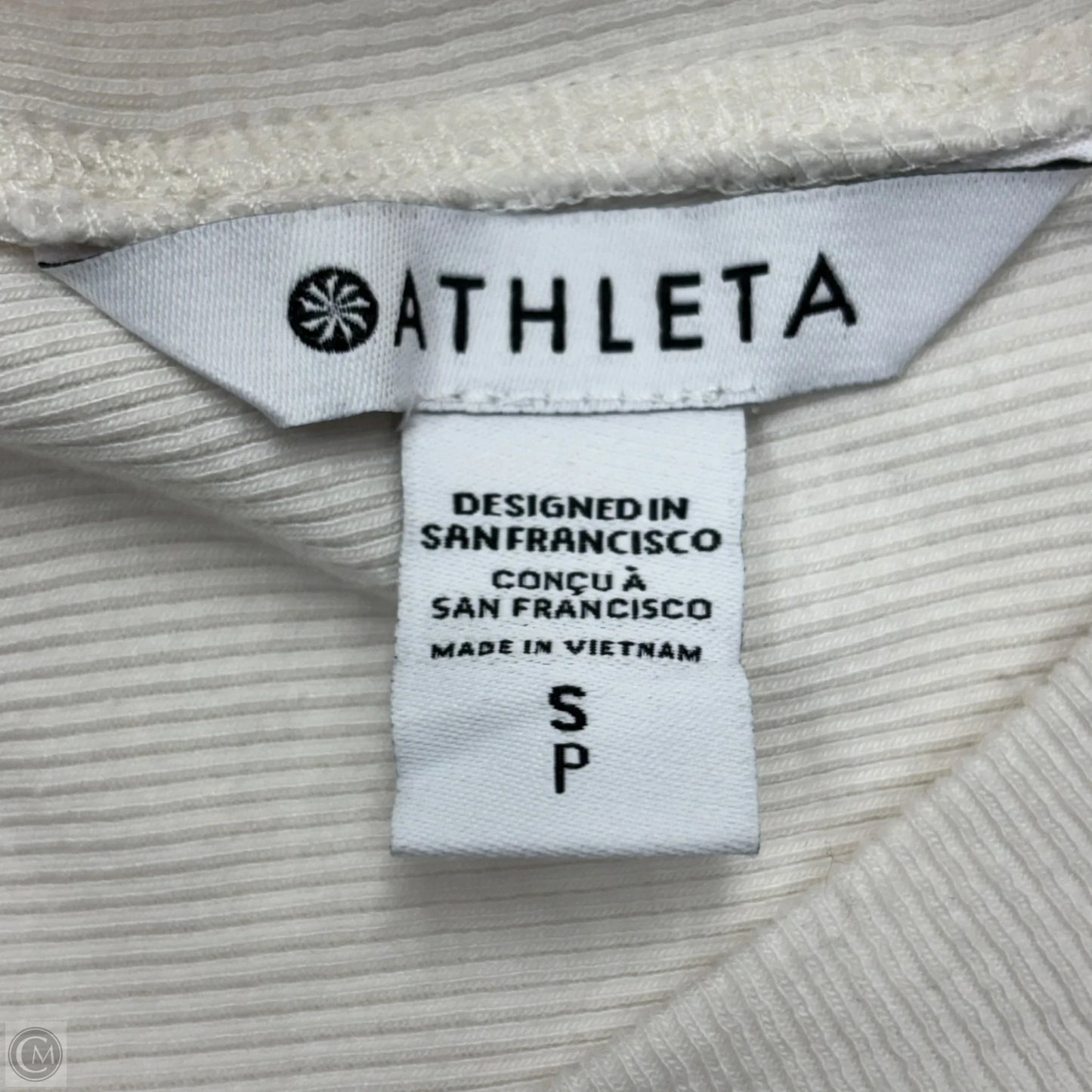 Top Long Sleeve By Athleta In Ivory, Size: S