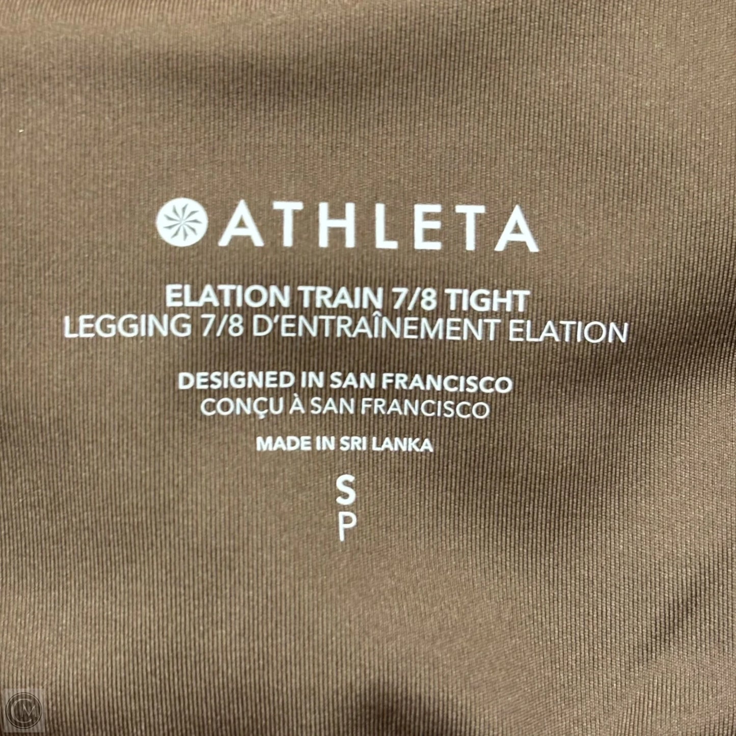 Athletic Leggings By Athleta In Brown, Size: S