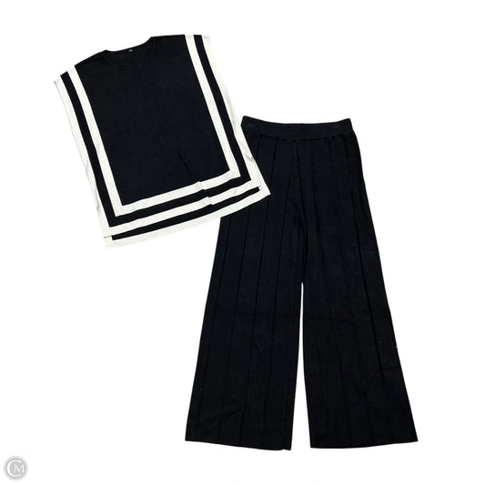Pants Set 2pc By  In Black, Size: M