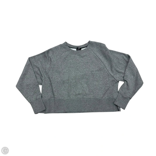 Athletic Sweatshirt Crewneck By Nike Apparel In Grey, Size: M