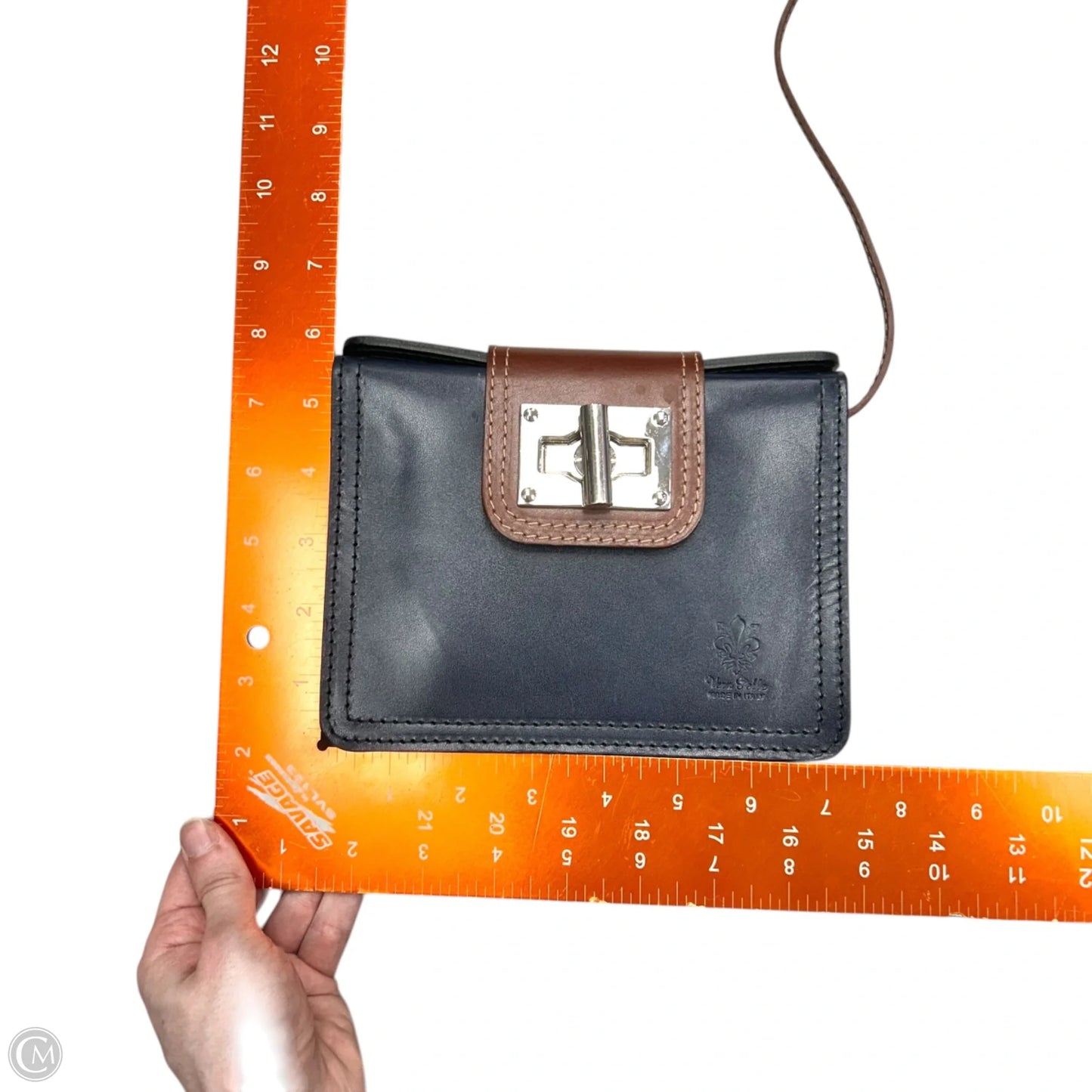 Crossbody Leather By Vera Pelle, Size: Small