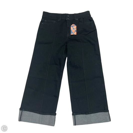 Jeans Wide Leg By Indigo Poppy In Black Denim, Size: 16