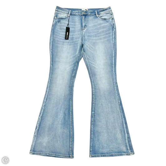 Jeans Flared By Fashion Nova In Blue Denim, Size: 18