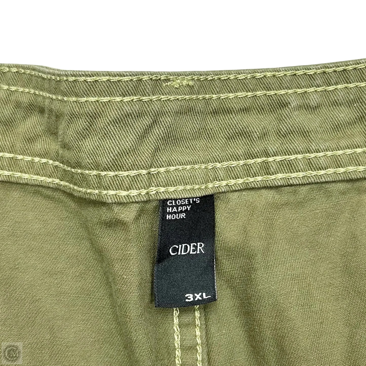 Skirt Mini & Short By Cider In Green, Size: 3x